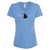 Women's Snow Heather Jersey V-Neck T-Shirt Thumbnail