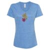 Women's Snow Heather Jersey V-Neck T-Shirt Thumbnail