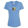 Women's Snow Heather Jersey V-Neck T-Shirt Thumbnail