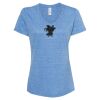 Women's Snow Heather Jersey V-Neck T-Shirt Thumbnail