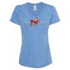 Women's Snow Heather Jersey V-Neck T-Shirt Thumbnail