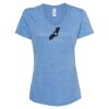 Women's Snow Heather Jersey V-Neck T-Shirt Thumbnail