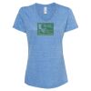 Women's Snow Heather Jersey V-Neck T-Shirt Thumbnail