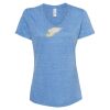 Women's Snow Heather Jersey V-Neck T-Shirt Thumbnail