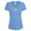 Women's Snow Heather Jersey V-Neck T-Shirt Thumbnail