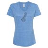 Women's Snow Heather Jersey V-Neck T-Shirt Thumbnail