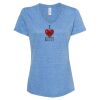 Women's Snow Heather Jersey V-Neck T-Shirt Thumbnail