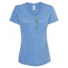 Women's Snow Heather Jersey V-Neck T-Shirt Thumbnail