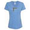 Women's Snow Heather Jersey V-Neck T-Shirt Thumbnail