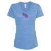 Women's Snow Heather Jersey V-Neck T-Shirt Thumbnail