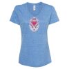 Women's Snow Heather Jersey V-Neck T-Shirt Thumbnail