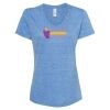 Women's Snow Heather Jersey V-Neck T-Shirt Thumbnail