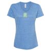 Women's Snow Heather Jersey V-Neck T-Shirt Thumbnail