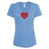 Women's Snow Heather Jersey V-Neck T-Shirt Thumbnail