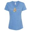 Women's Snow Heather Jersey V-Neck T-Shirt Thumbnail