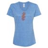 Women's Snow Heather Jersey V-Neck T-Shirt Thumbnail