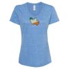 Women's Snow Heather Jersey V-Neck T-Shirt Thumbnail