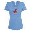 Women's Snow Heather Jersey V-Neck T-Shirt Thumbnail