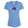 Women's Snow Heather Jersey V-Neck T-Shirt Thumbnail