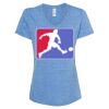 Women's Snow Heather Jersey V-Neck T-Shirt Thumbnail