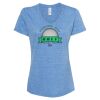 Women's Snow Heather Jersey V-Neck T-Shirt Thumbnail