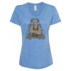 Women's Snow Heather Jersey V-Neck T-Shirt Thumbnail