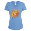Women's Snow Heather Jersey V-Neck T-Shirt Thumbnail