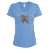 Women's Snow Heather Jersey V-Neck T-Shirt Thumbnail