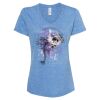 Women's Snow Heather Jersey V-Neck T-Shirt Thumbnail