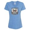 Women's Snow Heather Jersey V-Neck T-Shirt Thumbnail