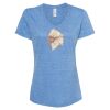 Women's Snow Heather Jersey V-Neck T-Shirt Thumbnail