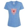 Women's Snow Heather Jersey V-Neck T-Shirt Thumbnail