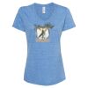 Women's Snow Heather Jersey V-Neck T-Shirt Thumbnail