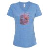 Women's Snow Heather Jersey V-Neck T-Shirt Thumbnail