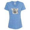 Women's Snow Heather Jersey V-Neck T-Shirt Thumbnail
