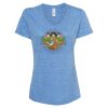 Women's Snow Heather Jersey V-Neck T-Shirt Thumbnail