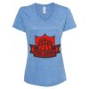 Women's Snow Heather Jersey V-Neck T-Shirt Thumbnail