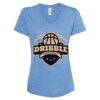 Women's Snow Heather Jersey V-Neck T-Shirt Thumbnail