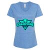 Women's Snow Heather Jersey V-Neck T-Shirt Thumbnail