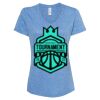 Women's Snow Heather Jersey V-Neck T-Shirt Thumbnail