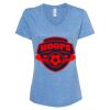 Women's Snow Heather Jersey V-Neck T-Shirt Thumbnail