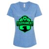 Women's Snow Heather Jersey V-Neck T-Shirt Thumbnail