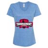 Women's Snow Heather Jersey V-Neck T-Shirt Thumbnail
