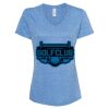 Women's Snow Heather Jersey V-Neck T-Shirt Thumbnail