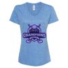 Women's Snow Heather Jersey V-Neck T-Shirt Thumbnail