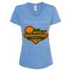 Women's Snow Heather Jersey V-Neck T-Shirt Thumbnail