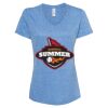 Women's Snow Heather Jersey V-Neck T-Shirt Thumbnail