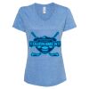 Women's Snow Heather Jersey V-Neck T-Shirt Thumbnail