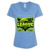 Women's Snow Heather Jersey V-Neck T-Shirt Thumbnail