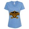 Women's Snow Heather Jersey V-Neck T-Shirt Thumbnail